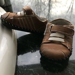 Pediped, 0-6 months, soft sole, brown, super cute!